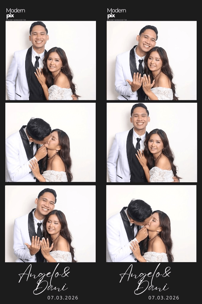 Angelo and Dani photobooth strips