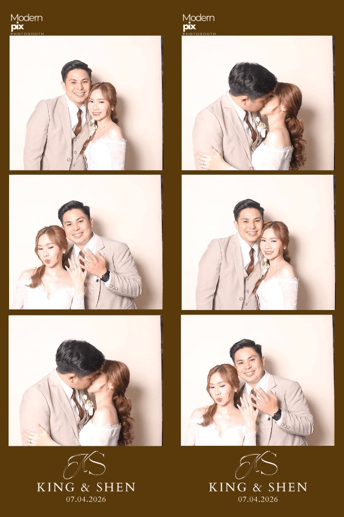 King and Shen photobooth strips