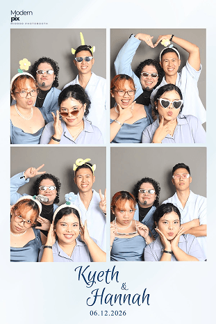 Kyeth and Hannah custom photobooth print