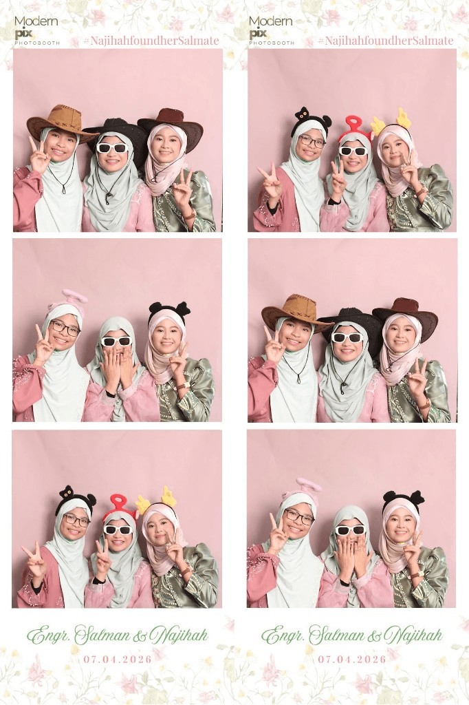 Salman and Najihah photobooth print